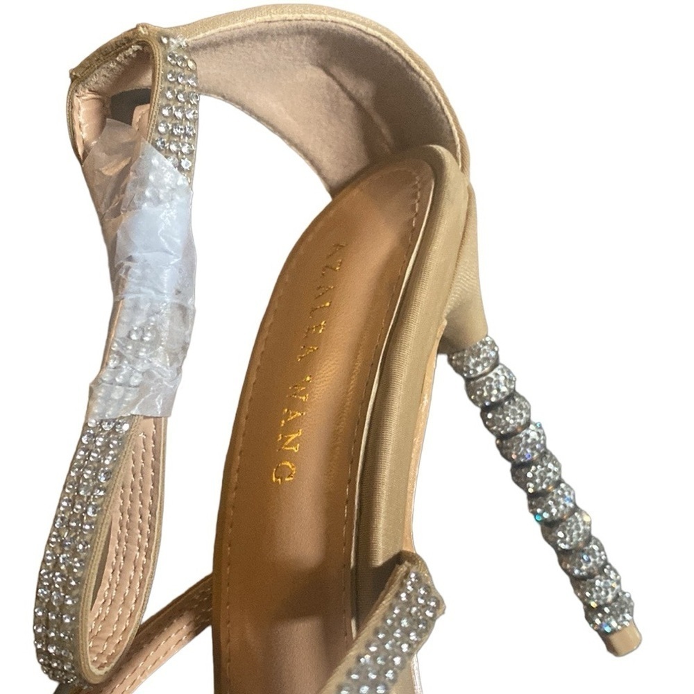 Glamorous Silver Strappy Heels - Picture 6 of 12